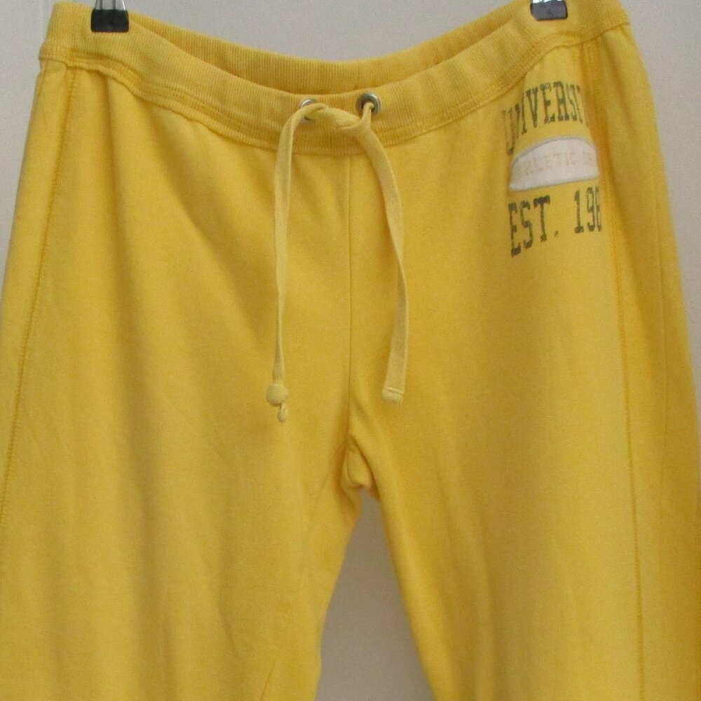 MOSSIMO SUPPLY CO. YELLOW CROP PANTS - SIZE SMALL - Picture 4 of 5